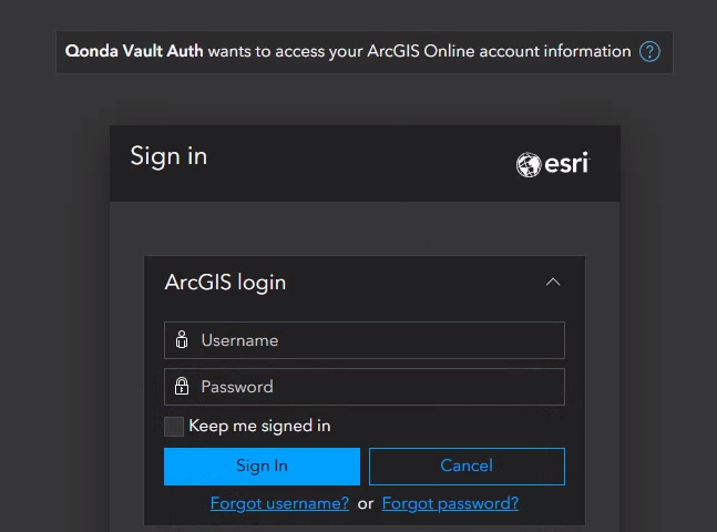 Qonda Vault Authentication and Authorization